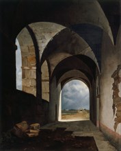 Effet de lumière dans les ruines, c.1820. Creator: Francois-Marius Granet.