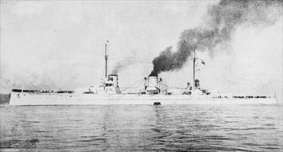 Moltke, German Battleship, 1912. [SMS Moltke of the German Imperial Navy].