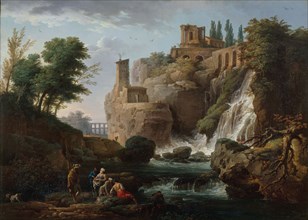 Les Cascatelles de Tivoli, between 1740 and 1748. The waterfalls at Tivoli.