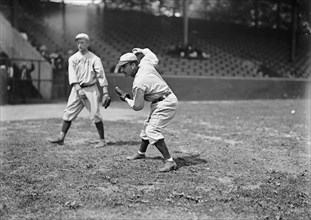 Bobby Wallace with Ball In Hand, St. Louis American League (Baseball), 1913.