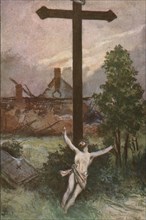 ''Le Christ du Cimetiere de Ramscapelle.', c1915. Creator: Francois Flameng.