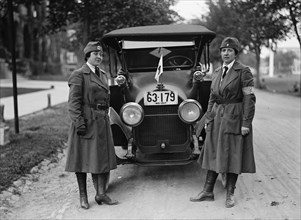 Mrs. Mendum Bloomburg, Red Cross Motor Corps, 1917. Creator: Harris & Ewing.