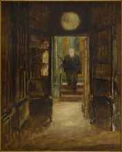 Victor Hugo descendant de son cabinet de travail à Hauteville House, c.1880.