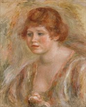 Jeune femme à la rose, between 1918 and 1919. Creator: Pierre-Auguste Renoir.