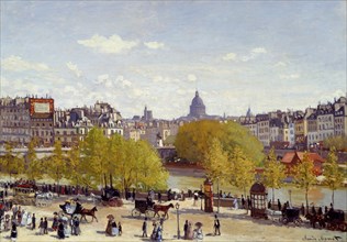 Quai du Louvre, ca 1867. Found in the collection of the Kunstmuseum Den Haag.