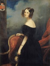 Portrait de la duchesse de Valençay, comtesse de Talleyrand-Périgord., c.1838.
