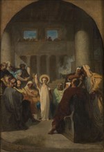 Sketch for the church of Saint-Etienne-du-Mont: Jesus among the doctors, 1865.