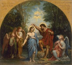 Esquisse pour l'église de Saint-Leu-Saint-Gilles : Le Baptême du Christ, c.1869.