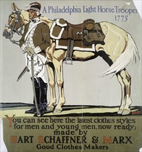 A Philadelphia light horse trooper, 1775, c1890 - 1907. Creator: Edward Penfield.
