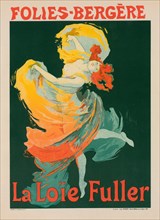 Affiche pour les Folies-Bergère, "la Loïe Fuller"., c1897. Creator: Jules Cheret.