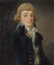 Portrait présumé de Louis-Antoine de Saint-Just (1767-1794), conventionnel, 1791.