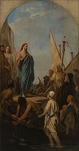 Esquisse pour Saint-Louis-en-l'Ile : Le Christ prêchant, c.1863. Christ preaching.