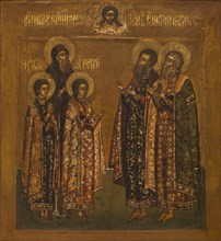 Saints Theodore, David, Constantine, Basil and Constantine, between 1600 and 1650.