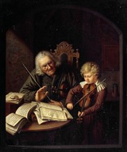 The Music Teacher, 1828. Found in the collection of the Staatliche Museen, Berlin.