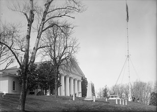 Arlington Mansion - View, Including L'Enfant's Tomb, 1917. Creator: Harris & Ewing.