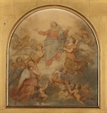 Esquisse pour l'église Saint-Nicolas-du-Chardonnet : La Vierge Triomphante, 1857. T