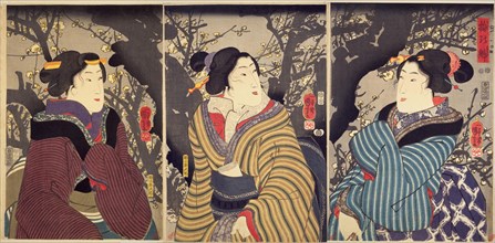 The First Plum Blossoms of Spring (Ume no sakigake), 1848-1849. Private Collection.