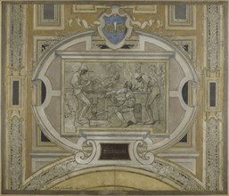 Esquisse pour la galerie des Métiers de l'Hôtel de Ville : Tourneurs, 1890. Turners.