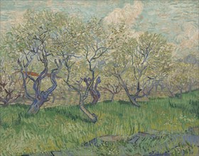 Orchard in Blossom, 1889. Found in the collection of the Van Gogh Museum, Amsterdam.