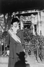 Ruth Crocker, Suffragist, 1917. US activist, campaigner, sister of Gertrude Crocker.