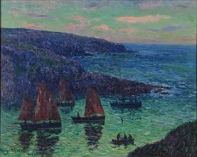 Evening in Douëlan, 1902. Found in the collection of the Musée des Beaux-arts, Rouen.