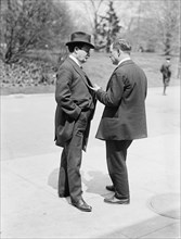 William J. Burns, Detective - Left, with Jack Wheeler, 1914. Creator: Harris & Ewing.