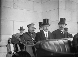 Belgian Mission To U.S. In Auto, Left, Maj. Osterreith, 1917. Creator: Harris & Ewing.