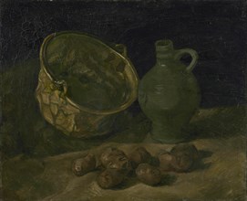 Still Life with Brass Cauldron and Jug, 1885. Creator: Gogh, Vincent, van (1853-1890).