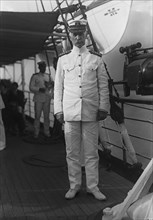 Admiral William S. Benson Aboard The Mayflower, June 24, 1917. Creator: Harris & Ewing.