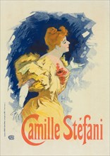 Affiche pour Mlle "Camille Stéfani"., c1897. [Publisher: Imprimerie Chaix; Place: Paris]
