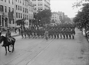 American University Training Camp - Unit From Training Camp Marching Through City, 1917.