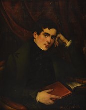 Portrait of Alphonse de Lamartine (1790-1869), . Creator: Couder, Alexandre (1808-1879).