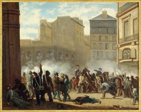Storming of the water tower, place du Palais-Royal, February 24, 1848. Creator: Unknown.