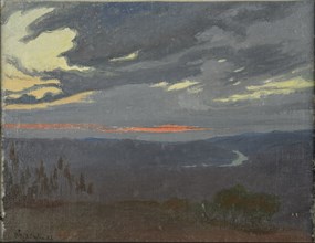 Sunrise over the Arno, 1898. Found in the collection of the Musée des Beaux-Arts, Reims.