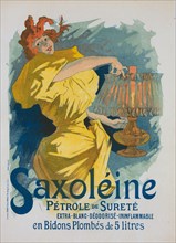 Nouvelle affiche pour la "Saxoléine"., c1896. [Publisher: Imprimerie Chaix; Place: Paris]