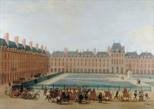 Place Royale, circa 1660; passage of the king's carriage. c1655 — 1665. Creator: Unknown.
