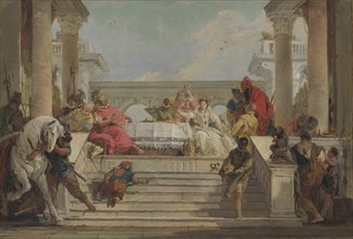 The Banquet of Cleopatra, 1740s. Found in the collection of the National Gallery, London.