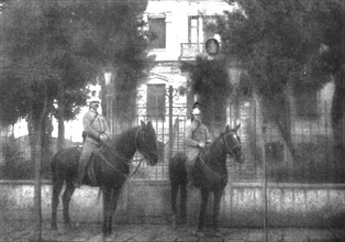 ''Le Consulat d'Autriche-Hongrie garde par les gendarmes francais.', 1916. Creator: Unknown.