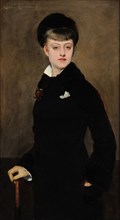Portrait of the actress Renée Delmas (1858-1902), 1877. Creator: Abbéma, Louise (1853-1927).