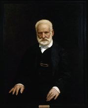 Portrait de Victor Hugo. Portrait of French author Victor Hugo, late 19th-early 20th century.