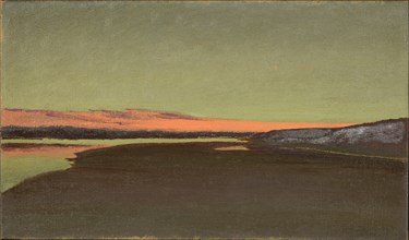 Sunset (Coucher de soleil), 1898. Found in the collection of the Musée des Beaux-Arts, Reims.