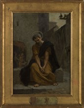 Sketch for the church of Ivry : the repentance of St Peter, 1874.  Creator: Jean Andre Rixens.