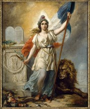 La République, esquisse pour le concours de 1848, 1848. Personification of the French Republic.