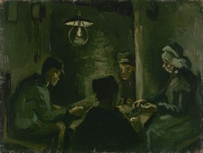 Study for "The Potato Eaters", 1885. Found in the collection of the Van Gogh Museum, Amsterdam.