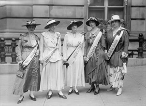 Confederate Reunion - Maid And Matrons of Honor From Memphis, 1917. Women from the southern USA.
