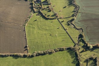 The deserted medieval village earthworks of Upper Ditchford, Aston Magna, Gloucestershire, 2016.