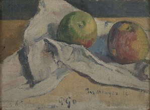 Still life with apples, ca 1891-1894. Found in the collection of the Musée des Beaux-Arts, Reims.