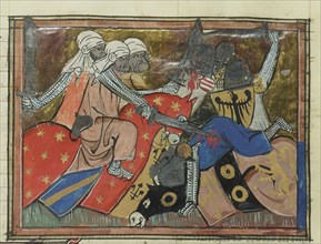 The Battle of Ager Sanguinis on June 28, 1119, 1337. Creator: Maître de Fauvel (active 1314-1340).