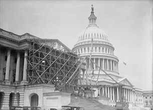 U.S. Capitol - Pediment On House Front; Sculpture By Paul Bartlett, 1916. Creator: Harris & Ewing.