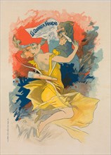 Affiche pour le journal "le Courrier Français"., c1897. [Publisher: Imprimerie Chaix; Place: Paris]